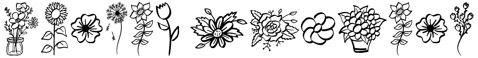 Garden Flowers Font